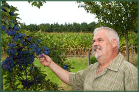 Der Schwalinger Jäger Alfred Meisel in seiner Streuobstwiese